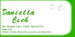 daniella cseh business card